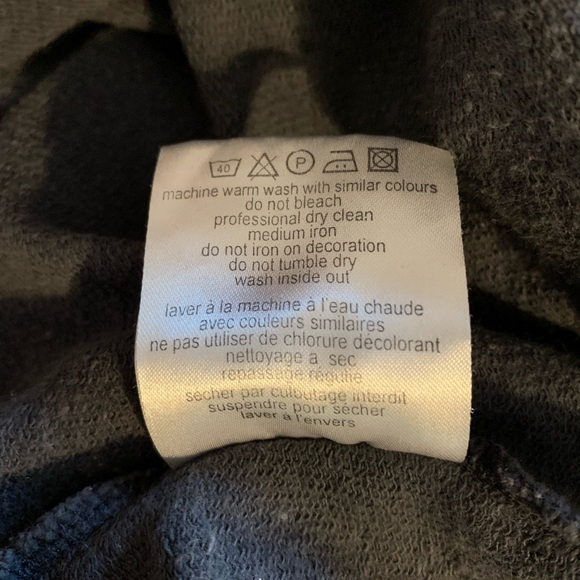 WESC Vintage Women’s 1/4 Zip Hoodie, Charcoal, size L - Picture 9 of 9